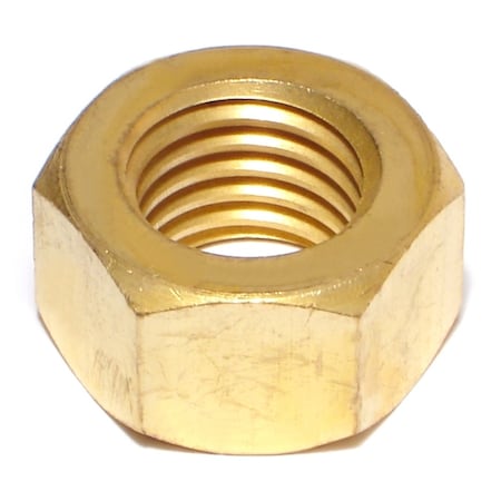 Midwest Fastener Hex Nut, 3/4"-10, Brass, Not Graded, 2 PK 68338